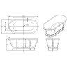 Акриловая ванна BELBAGNO BB35-CF36