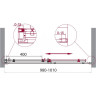 Душевая дверь BELBAGNO ACQUA-BF-1-100-C-Cr
