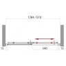 Дверь в проём BELBAGNO UNO-BF-1-130-P-Cr
