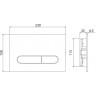 Кнопка смыва BELBAGNO BB006-PR-CHROME.M