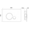 Кнопка смыва BELBAGNO BB018-SR-ORO