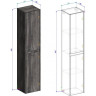 Пенал подвесной Pino Pasadena L BELBAGNO KRAFT KRAFT-1600-2A-SC-PP-L