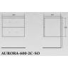 Тумба BELBAGNO AURORA AURORA-600-2C-SO-BL