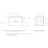 Тумба Rovere Nebrasca Nature 80 см BELBAGNO KRAFT KRAFT80RNN-KEPBO-1306-SET