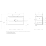 Тумба Rovere Rustico 100 см BELBAGNO ETNA ETNA100RW-KEPMNO-1084H301-SET